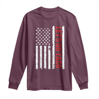 Funny Let's Go Taco Long Sleeve Shirt Stars and Stripes Political Satire