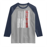 Funny Let's Go Taco Raglan Shirt Stars and Stripes Political Satire