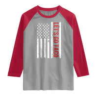 Funny Let's Go Taco Raglan Shirt Stars and Stripes Political Satire