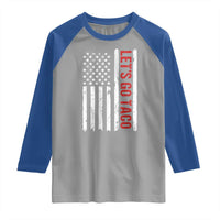 Funny Let's Go Taco Raglan Shirt Stars and Stripes Political Satire