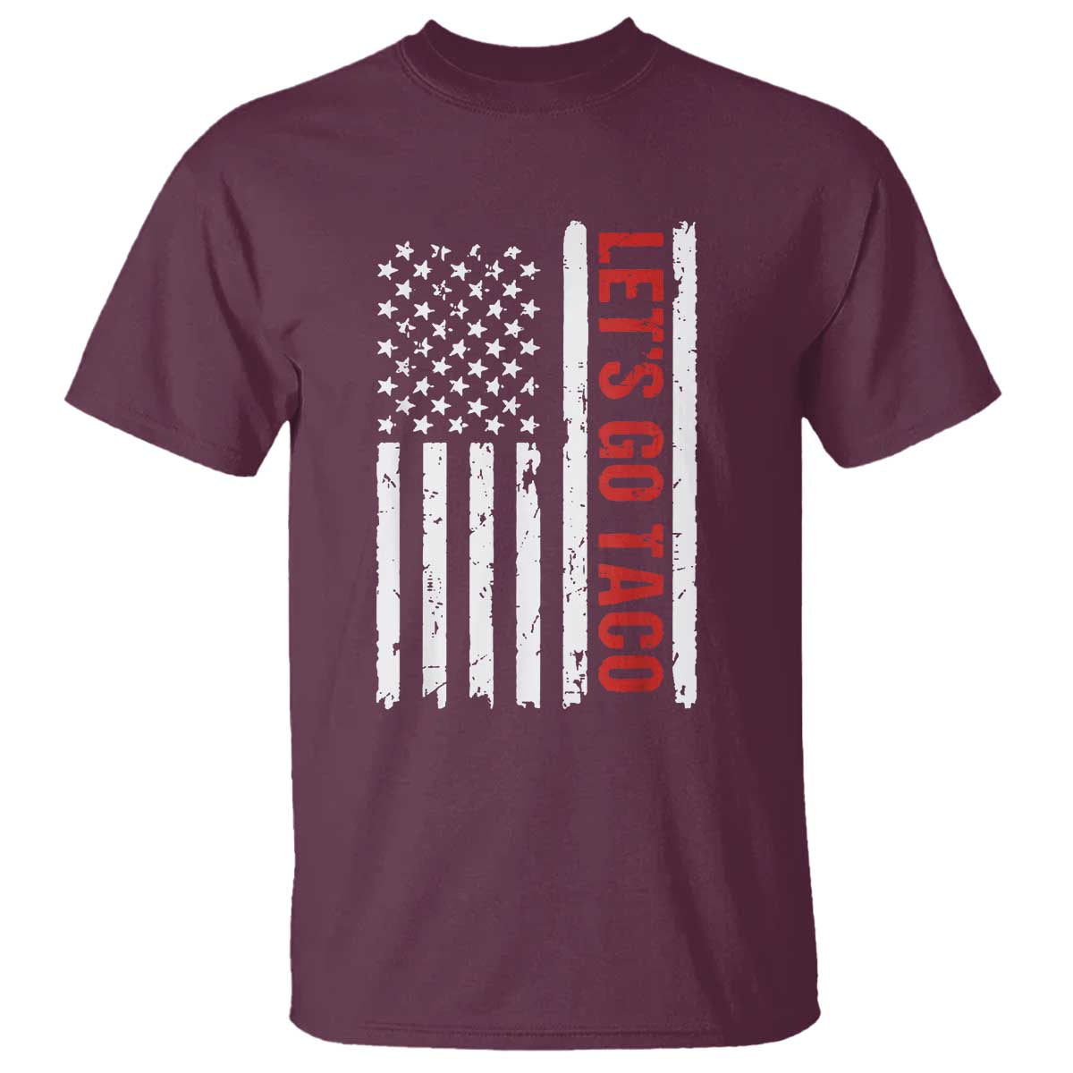 Funny Let's Go Taco T Shirt Stars and Stripes Political Satire