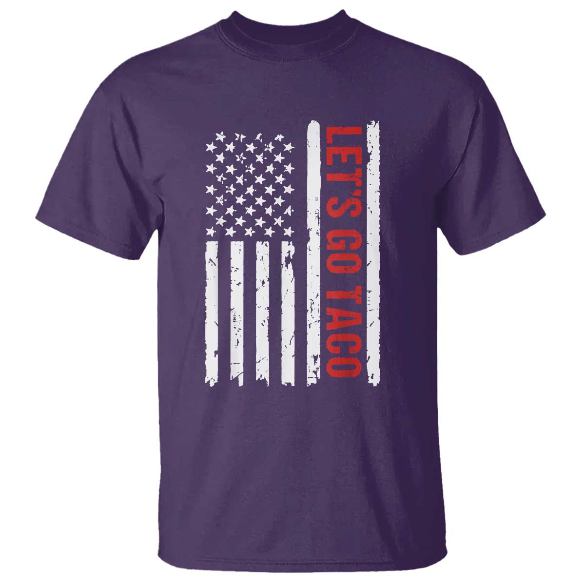 Funny Let's Go Taco T Shirt Stars and Stripes Political Satire