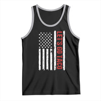 Funny Let's Go Taco Tank Top Stars and Stripes Political Satire
