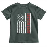 Funny Let's Go Taco Toddler T Shirt Stars and Stripes Political Satire