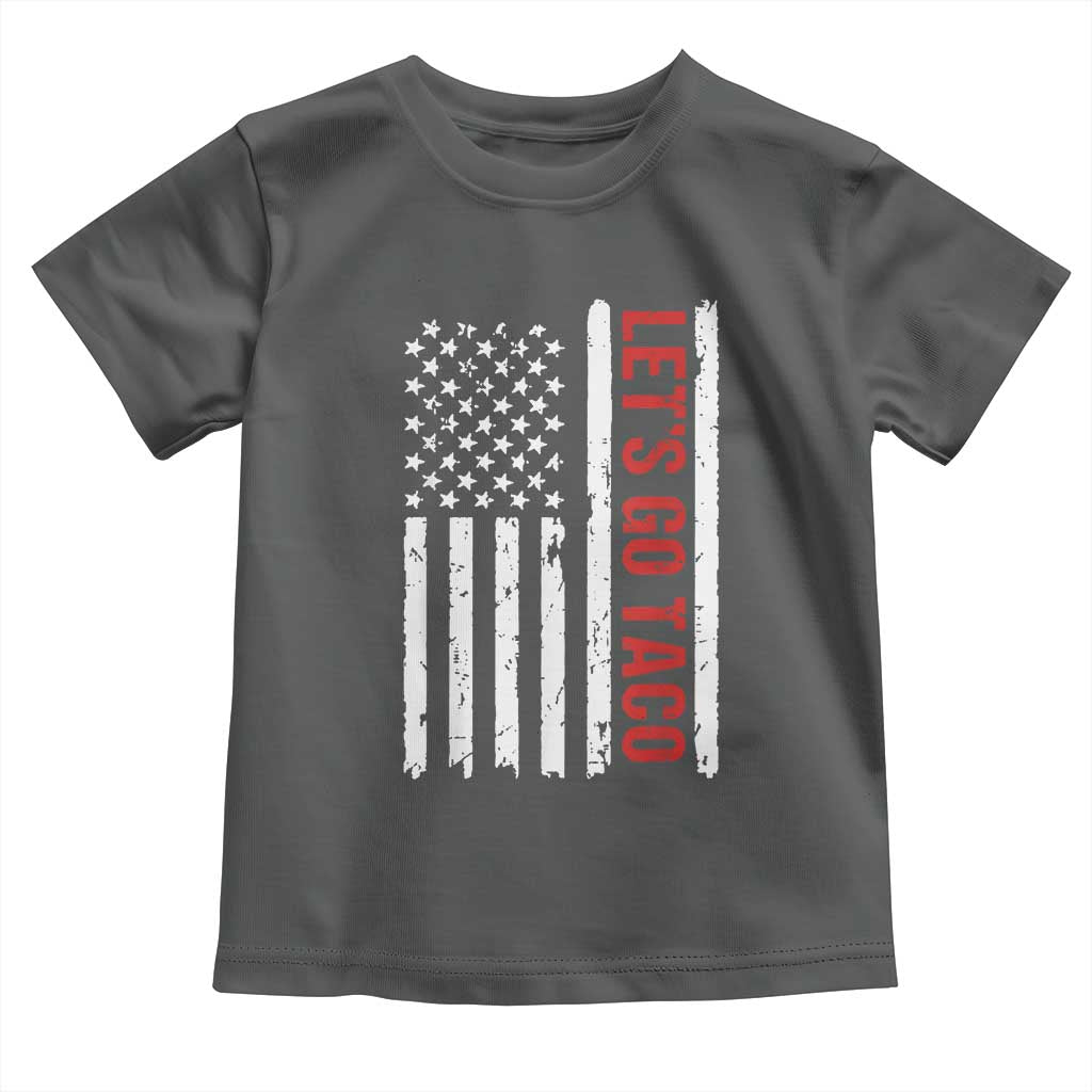 Funny Let's Go Taco Toddler T Shirt Stars and Stripes Political Satire
