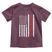 Funny Let's Go Taco Toddler T Shirt Stars and Stripes Political Satire