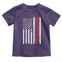 Funny Let's Go Taco Toddler T Shirt Stars and Stripes Political Satire