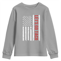 Funny Let's Go Taco Youth Sweatshirt Stars and Stripes Political Satire
