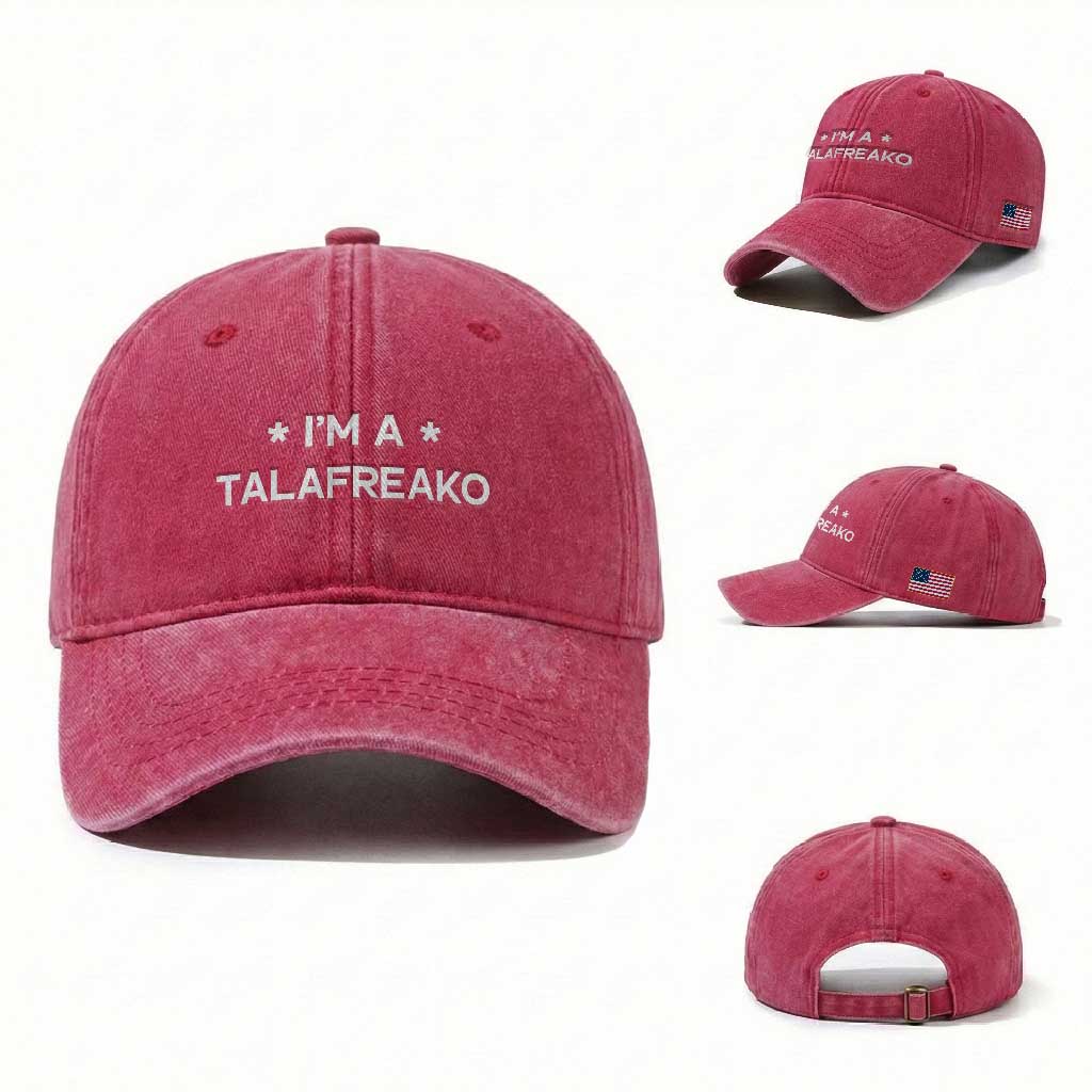 I'm A Talafreako Washed Cotton Baseball Cap Funny Texas James Talarico Voter Political Supporter