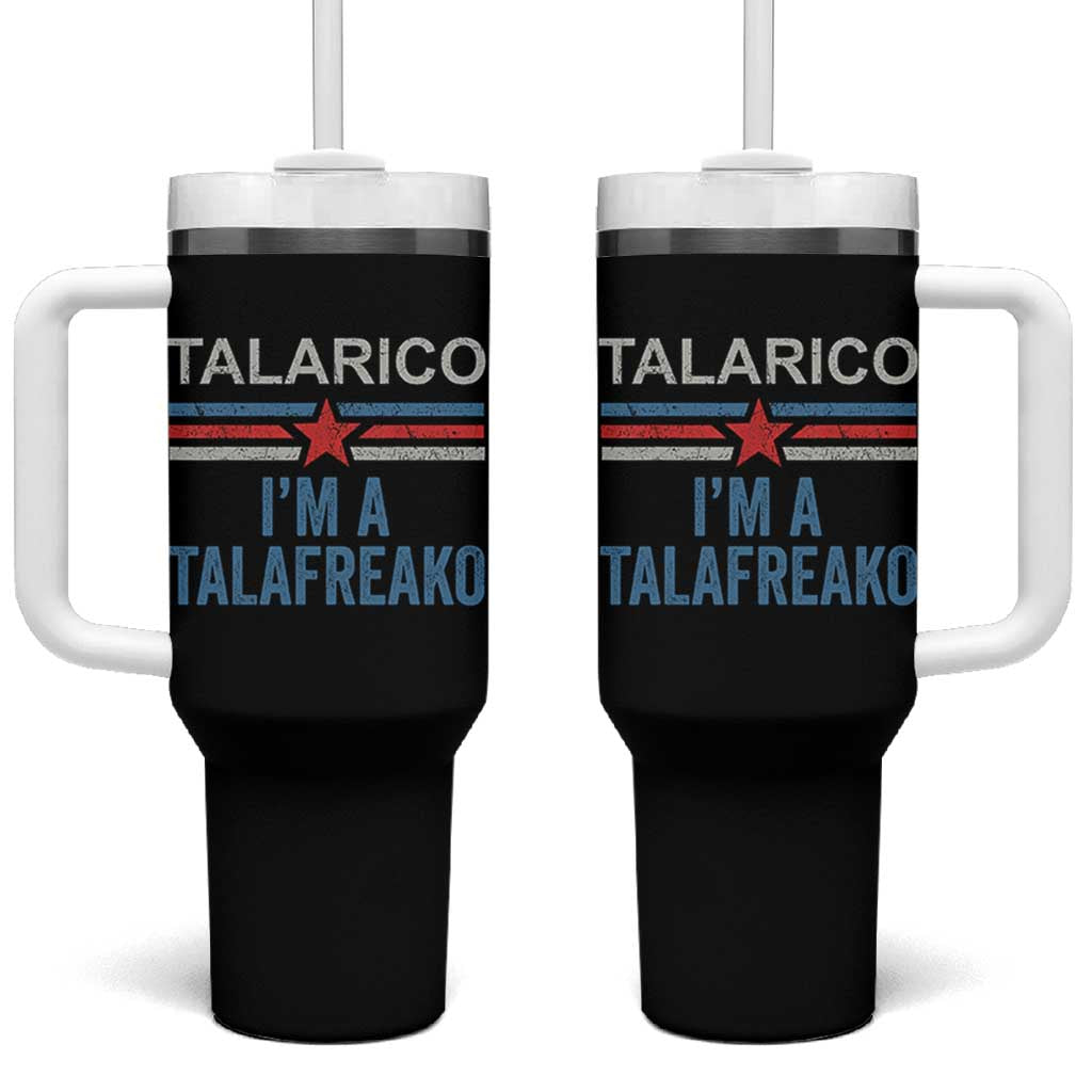 Talarico I'm A Talafreako Tumbler With Handle Vintage Patriotic James Voter Political Supporter Star Graphic