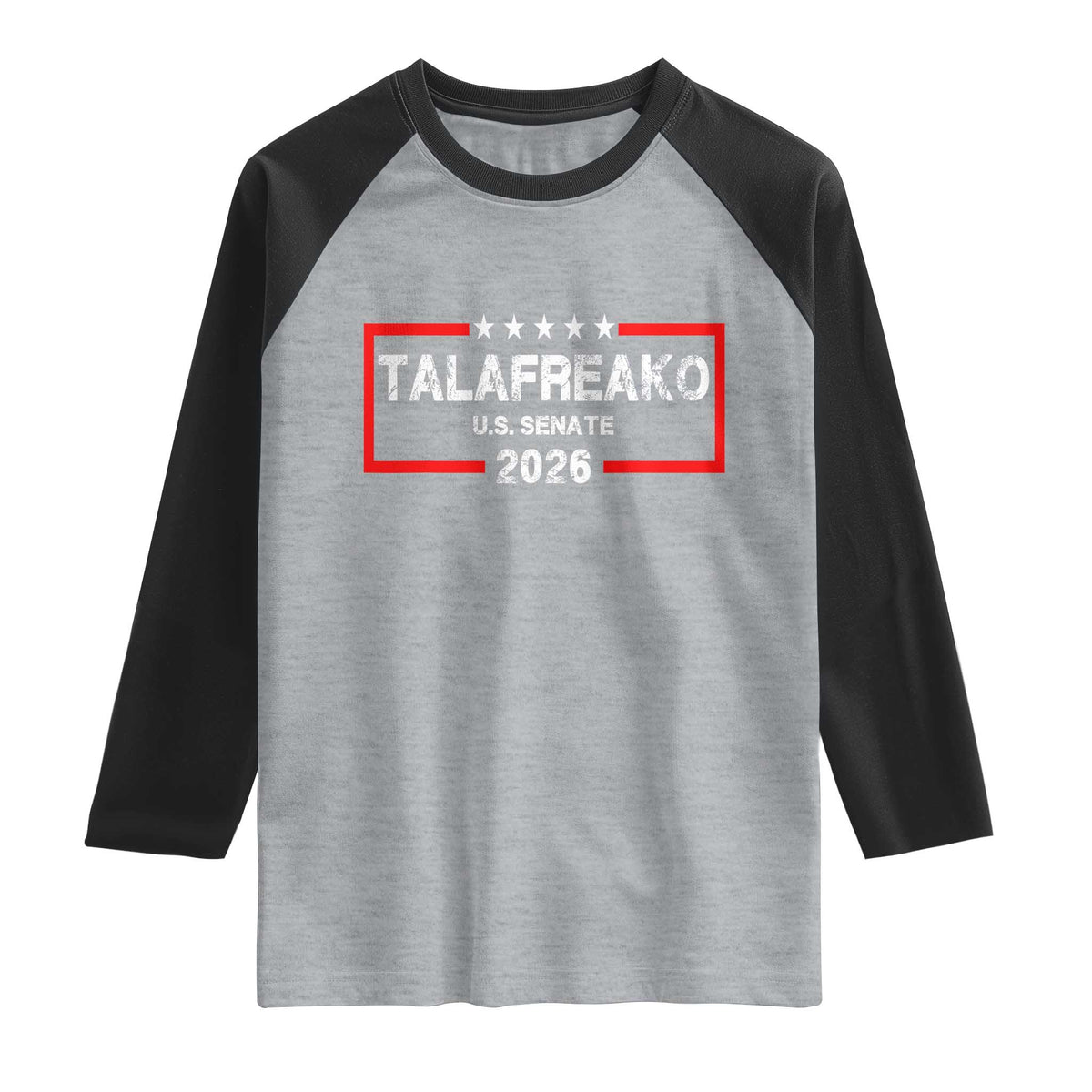 Talafreako U.S. Senate 2026 Raglan Shirt James Talarico Voter Political Supporter