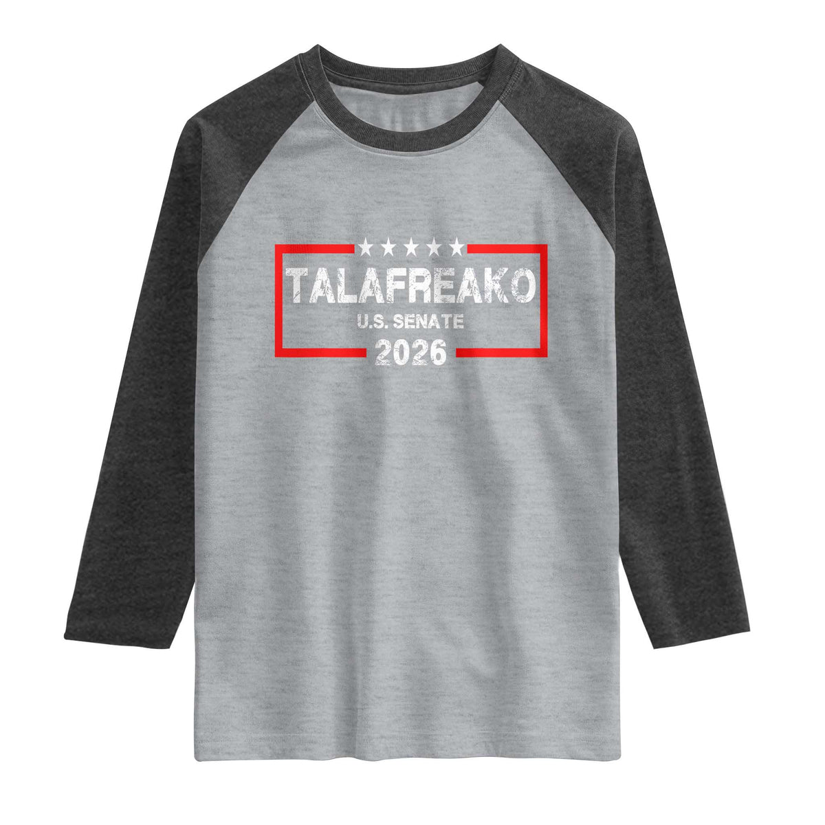 Talafreako U.S. Senate 2026 Raglan Shirt James Talarico Voter Political Supporter