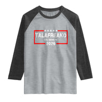 Talafreako U.S. Senate 2026 Raglan Shirt James Talarico Voter Political Supporter