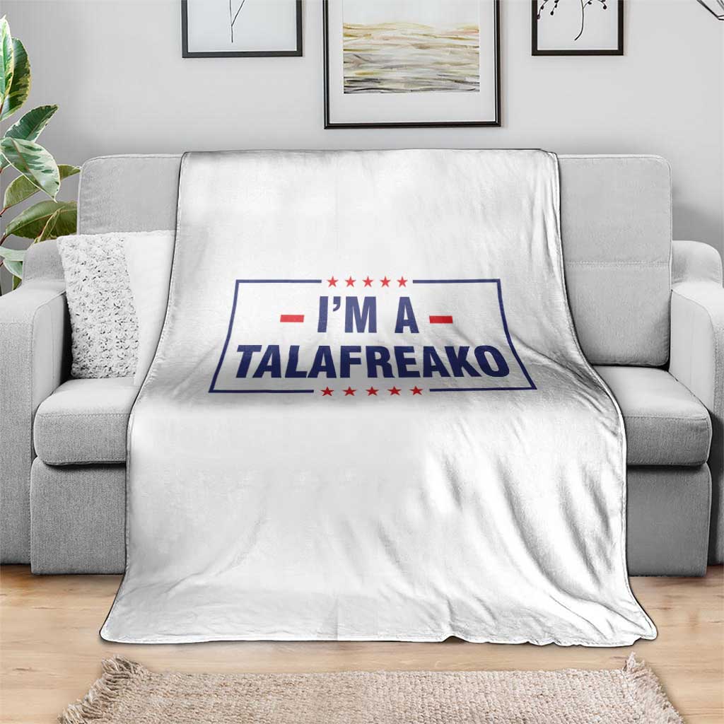 I'm A Talafreako Patriotic Voter Throw Blanket James Talarico Political Supporter Stars Election Box
