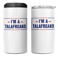 I'm A Talafreako Patriotic Voter 4 in 1 Can Cooler Tumbler James Talarico Political Supporter Stars Election Box
