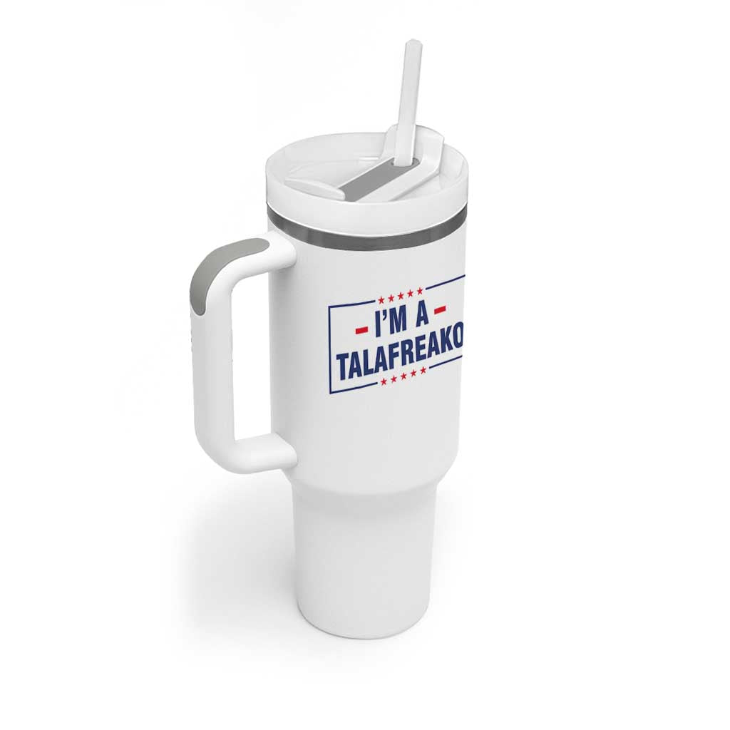 I'm A Talafreako Patriotic Voter Tumbler With Handle James Talarico Political Supporter Stars Election Box