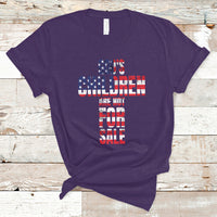 End Human Trafficking T Shirt God's Children Are Not For Sale Christian Jesus American Flag - Wonder Print Shop