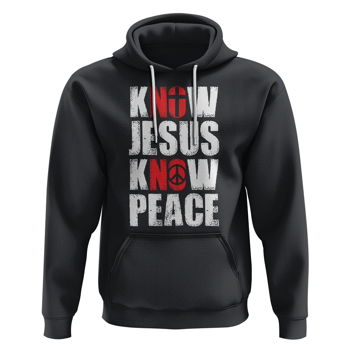 Know Jesus Know Peace Hoodie No Jesus No Peace Bible - Wonder Print Shop