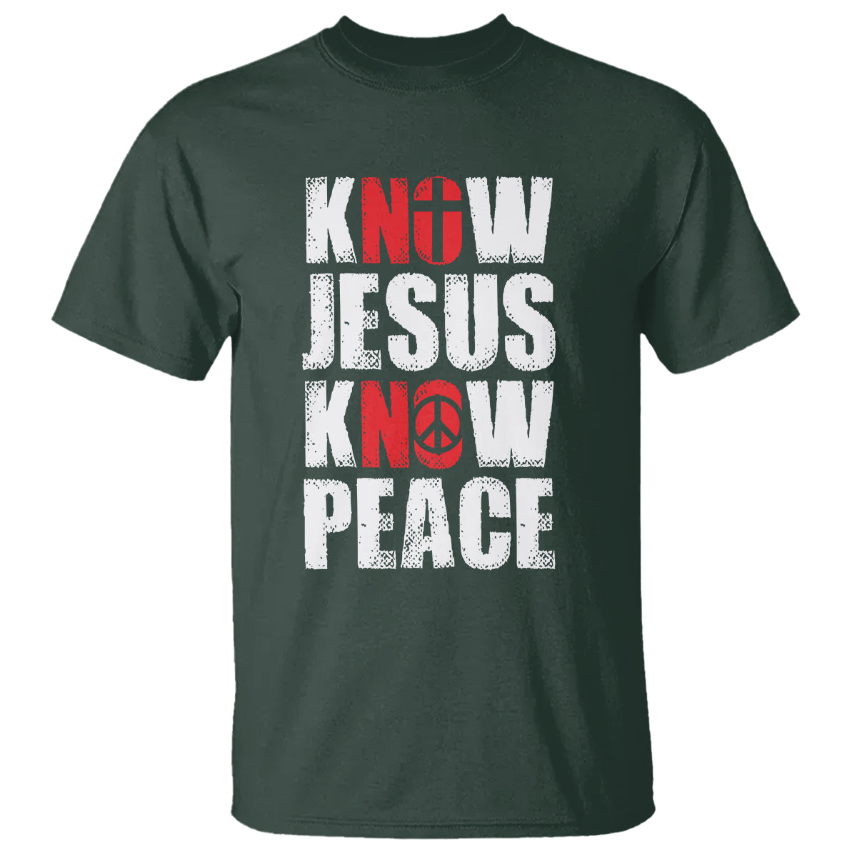 Know Jesus Know Peace T Shirt No Jesus No Peace Bible - Wonder Print Shop