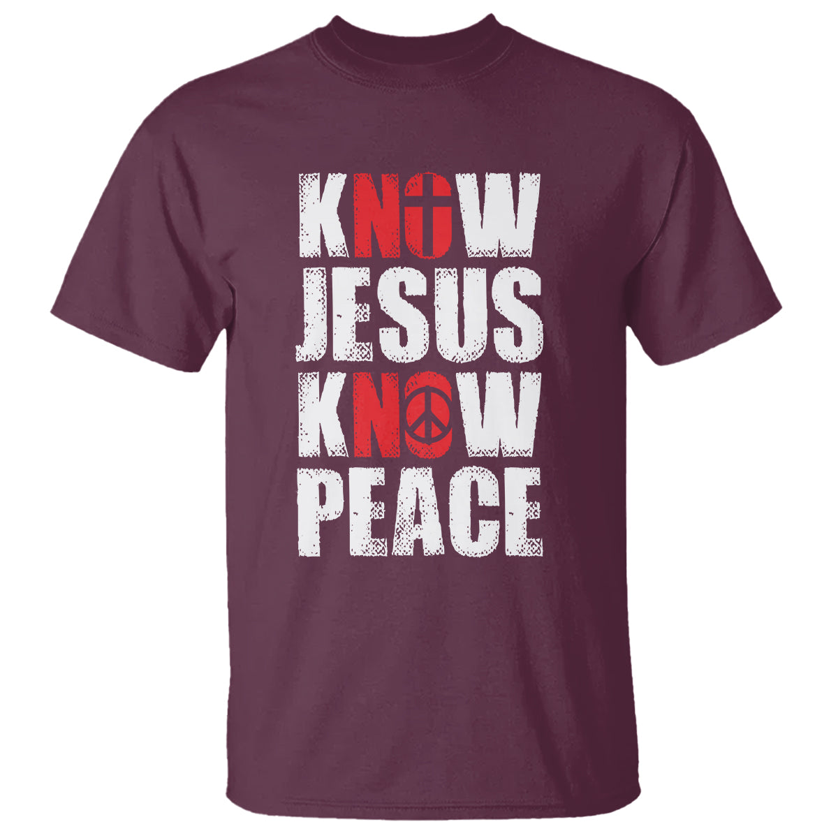 Know Jesus Know Peace T Shirt No Jesus No Peace Bible - Wonder Print Shop