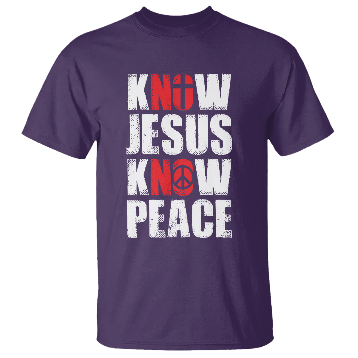 Know Jesus Know Peace T Shirt No Jesus No Peace Bible - Wonder Print Shop