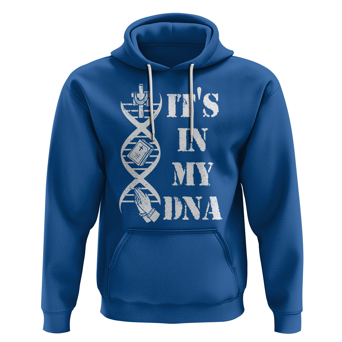 Christian Faith Hoodie It's In My DNA Bible Christian Cross Pray - Wonder Print Shop