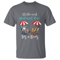 Funny Christmas in July Drinking T Shirt It's The Most Wonderful Time For A Beer - Wonder Print Shop