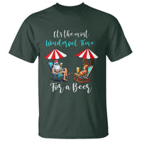 Funny Christmas in July Drinking T Shirt It's The Most Wonderful Time For A Beer - Wonder Print Shop