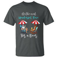 Funny Christmas in July Drinking T Shirt It's The Most Wonderful Time For A Beer - Wonder Print Shop