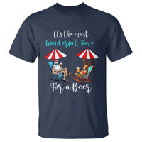 Funny Christmas in July Drinking T Shirt It's The Most Wonderful Time For A Beer - Wonder Print Shop