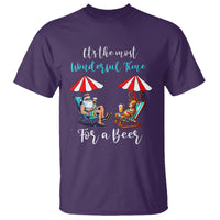 Funny Christmas in July Drinking T Shirt It's The Most Wonderful Time For A Beer - Wonder Print Shop