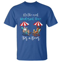 Funny Christmas in July Drinking T Shirt It's The Most Wonderful Time For A Beer - Wonder Print Shop