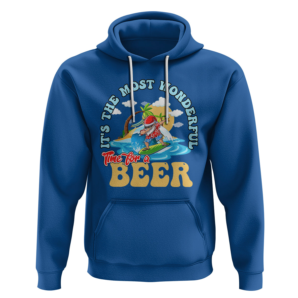 Funny Christmas in July Drinking Hoodie It's The Most Wonderful Time For A Beer - Wonder Print Shop