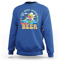 Funny Christmas in July Drinking Sweatshirt It's The Most Wonderful Time For A Beer - Wonder Print Shop