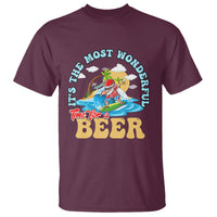 Funny Christmas in July Drinking T Shirt It's The Most Wonderful Time For A Beer - Wonder Print Shop