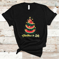 Christmas in July T Shirt Christmas In July Watermelon Xmas Tree Funny Summer Vacation - Wonder Print Shop