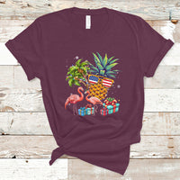 Christmas in July T Shirt Christmas In July Flamingo Pineapple Xmas Squad Summer - Wonder Print Shop