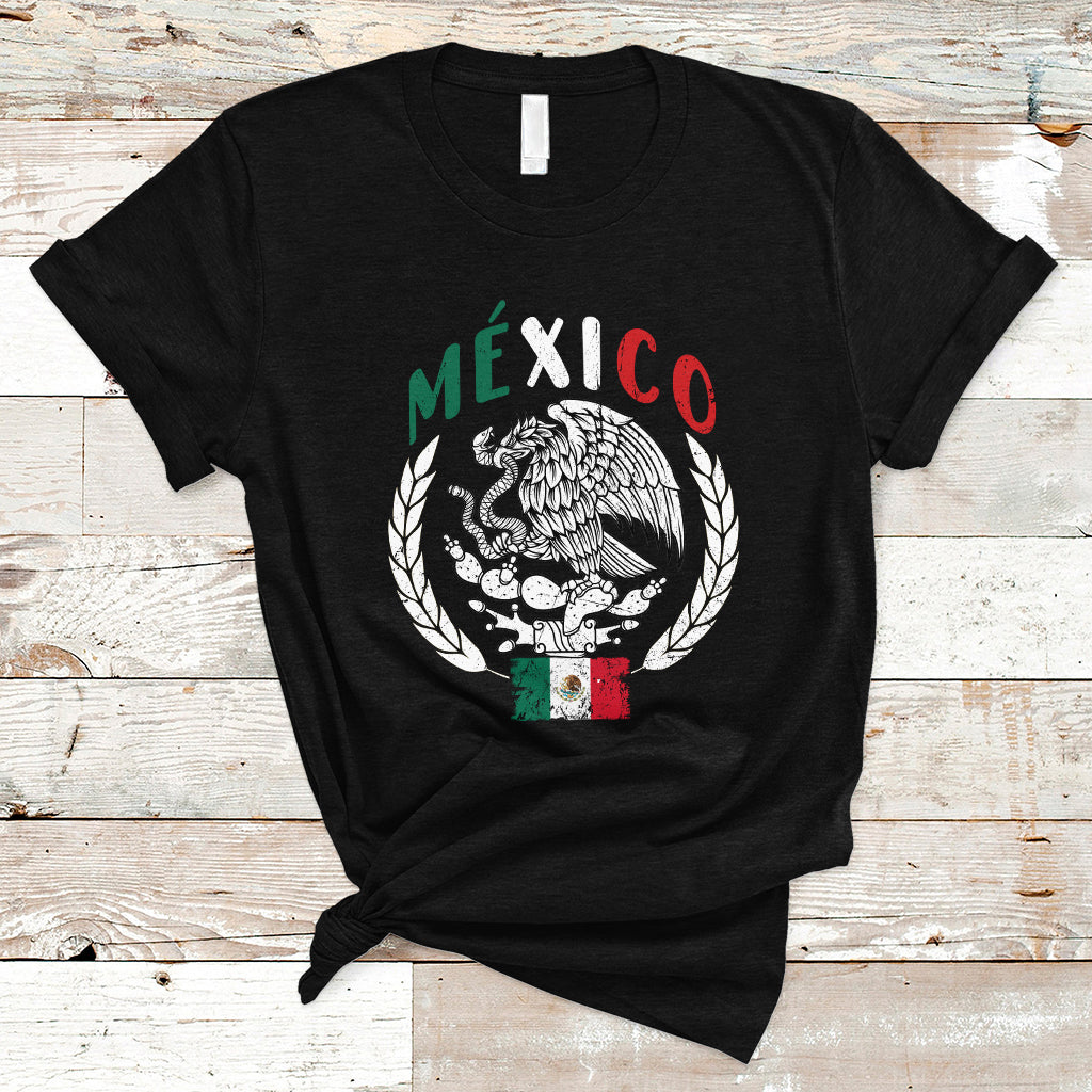 Mexican Flag Eagle T Shirt Viva Mexico Latino Hispanic Heritage - Wonder Print Shop