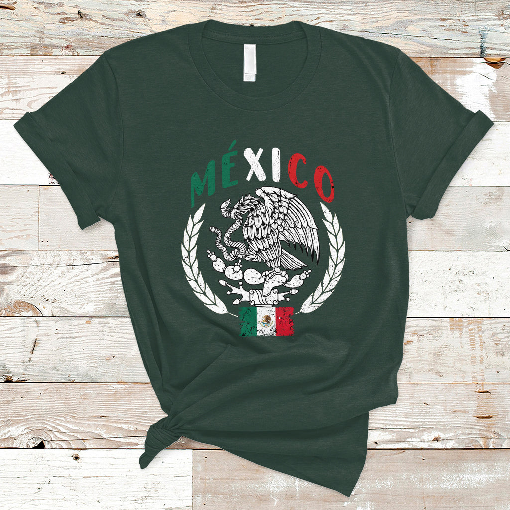 Mexican Flag Eagle T Shirt Viva Mexico Latino Hispanic Heritage - Wonder Print Shop