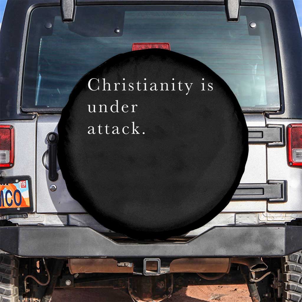 Christianity Is Under Attack Spare Tire Cover Pray for Grand Blanc Michigan Faith Support - Wonder Print Shop