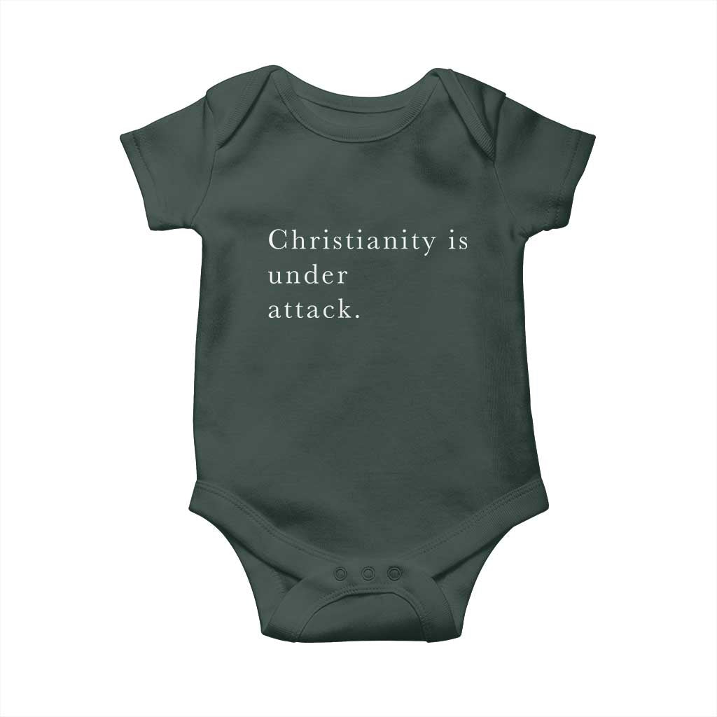 Christianity Is Under Attack Baby Onesie Pray for Grand Blanc Michigan Faith Support - Wonder Print Shop