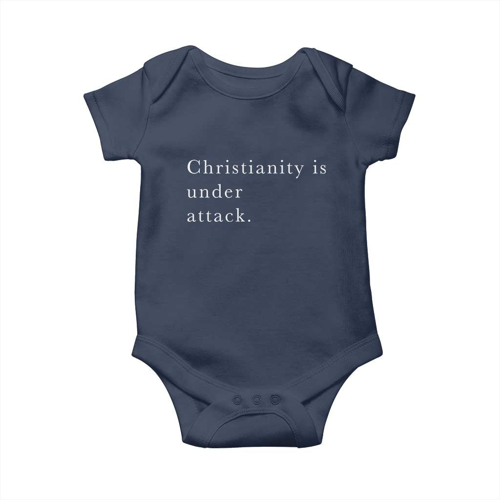 Christianity Is Under Attack Baby Onesie Pray for Grand Blanc Michigan Faith Support - Wonder Print Shop