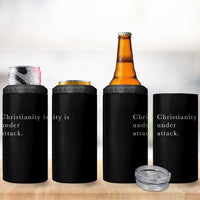 Christianity Is Under Attack 4 in 1 Can Cooler Tumbler Pray for Grand Blanc Michigan Faith Support - Wonder Print Shop