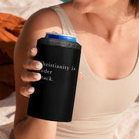 Christianity Is Under Attack 4 in 1 Can Cooler Tumbler Pray for Grand Blanc Michigan Faith Support - Wonder Print Shop