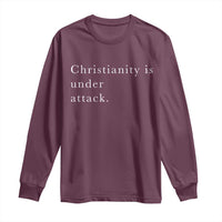 Christianity Is Under Attack Long Sleeve Shirt Pray for Grand Blanc Michigan Faith Support - Wonder Print Shop