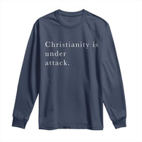 Christianity Is Under Attack Long Sleeve Shirt Pray for Grand Blanc Michigan Faith Support - Wonder Print Shop