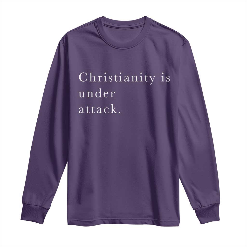 Christianity Is Under Attack Long Sleeve Shirt Pray for Grand Blanc Michigan Faith Support - Wonder Print Shop