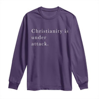 Christianity Is Under Attack Long Sleeve Shirt Pray for Grand Blanc Michigan Faith Support - Wonder Print Shop