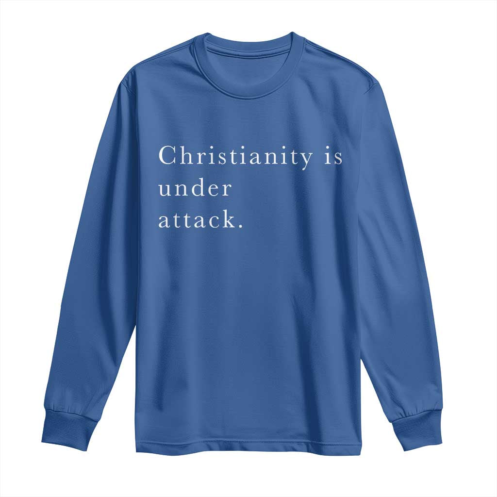 Christianity Is Under Attack Long Sleeve Shirt Pray for Grand Blanc Michigan Faith Support - Wonder Print Shop