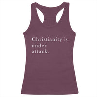 Christianity Is Under Attack Racerback Tank Top Pray for Grand Blanc Michigan Faith Support - Wonder Print Shop